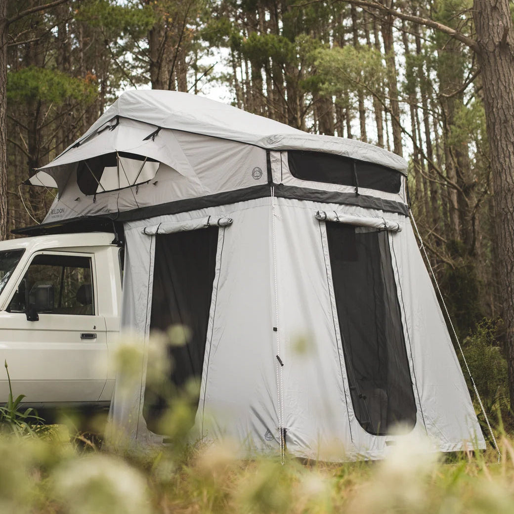 Crow's Nest - Soft Shell Family Rooftop Tent (Grey) - Bundle